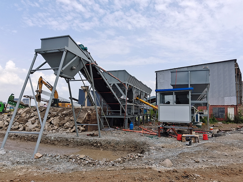 WDJ600型免基礎(chǔ)穩(wěn)定土拌和站